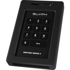 Harddisk keypad Glyph SecureDrive Keypad, 2TB Encrypted SSD Drive with Keypad, Bus-powered, USB 3.2 Gen1, USB-C & Thunder (2000 GB) Externe SSD, Schwarz