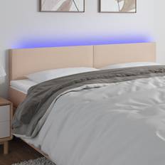 vidaXL À Led Cappuccino 200x5x78/88 cm Tête de lit