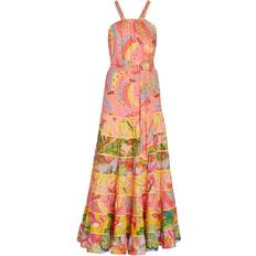 Farm Rio Mixed Print Tiered Maxi Dress