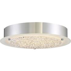 Chrome Ceiling Lamps QUOIZEL Blaze Ceiling Flush Light 12.2"