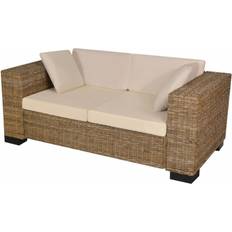 Rattan Sofas vidaXL 7-tlg. 2-sitzer Sofa