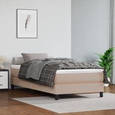 200 cm - 80 cm Boxspringbetten vidaXL mit Matratze 80x200 cm Cappuccino-Braun Boxspringbett