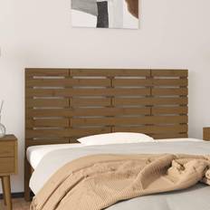 Tissu Amovible Têtes de lit vidaXL Murale Meuble De Chambre À Coucher Intérieur Marron Miel 126x3x63 cm Tête de lit