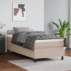 200 cm - 80 cm Boxspringbetten vidaXL mit Matratze 80x200 cm Cappuccino-Braun Boxspringbett