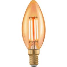 Eglo LED pære E14 C35 4W 300Lm 1700K Dæmpb. Amber Kolli 8 E14 Fjernlager, 4-5 dages levering
