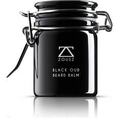 Beard butter ZOUSZ Black Oud Premium Beard Balm Classic Oud Wood Scented Facial Hair Grooming and Skin Care Butter for Men Avocado, Argan, Macadamia Oils Moisturiser, Conditioner, Dandruff Remover 50g