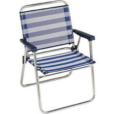 Camping y Aire libre BigBuy Outdoor Strandkurv 1-63156 Aluminium Fastgjort Stribet 57 x 78 x 57 cm (57 x 78 x 57 cm)