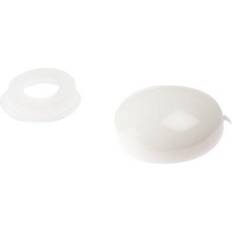 Forgefix Domed Cover Cap White No. 6-8 Bag 25