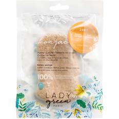 Dam Konjaksvampar Lady Green 2-in-1 Konjac Schwamm Körper