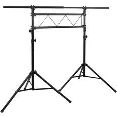 vidaXL (238 x 115 x (180-300) cm) Light Stand Black Steel Lighting Bridge Truss Tripod Stand Multi Sizes