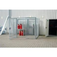 Carros de barbacoa Bauer Gasflaschencontainer B2100xT1085xH2190 mm m.Dach m.Flügeltor