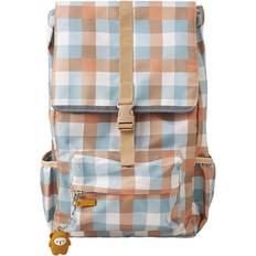 Fabelab Rucksack - Groß Blau Kariert