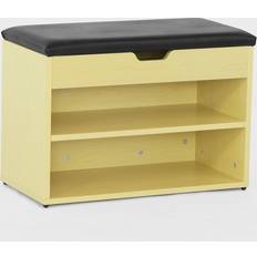 Leder Aufbewahrungskommoden SoBuy 3 Basket Storage Bench