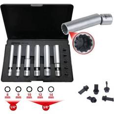 KS Tools Topnøglesæt Tændrør 500.7325 1/4" 3/8" Svensknøgle