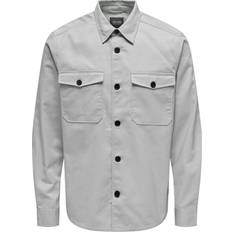 Only & Sons Loose Fit Shirts - Grey/Moonstruck