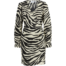 Vila Mekko ViMolly L/S Short Wrap Dress - Beige