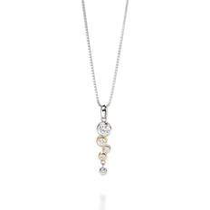 Fiorelli Gold Plated Cubic Zirconia Drop Pendant P3457C