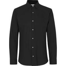 Seven Seas Hybrid Shirt Slim morkeblaa