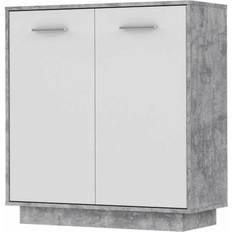 Blanc Armoires BigBuy Home Meuble De Rangement PILVI 2 Portes L 82.9 x P 34.2 x H 88.1 cm Armoire