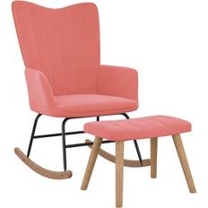 Pink Gyngestole vidaXL fodskammel Gyngestol