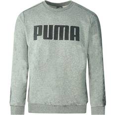 Samt Pullover Puma Velvet Taped Logo Grey Sweatshirt