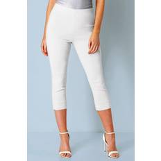 Cropped Trousers Roman Cropped Stretch Trouser - White