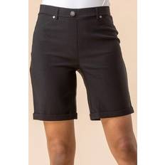 Roman Turned Hem Stretch Shorts