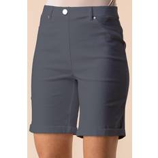 Roman Turned Hem Stretch Shorts