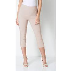 Roman Cropped Stretch Trouser - Stone