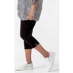 Roman Curve Cropped Stretch Trouser - Black Curve