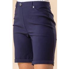 Roman Turned Hem Stretch Shorts