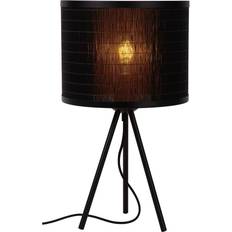 Lucide Tagalog Af Bambus Sort Bordlampe