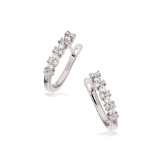 Scrouples Clip Creol Karat Vitguld Örhängen Med Diamanter 0,20 Carat W/si 121926