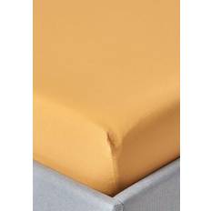 Ägyptische Baumwolle Bettlaken Homescapes Egyptian Thread Bed Sheet Yellow