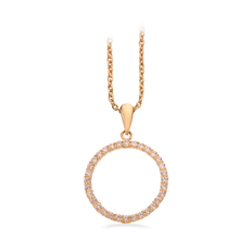 Scrouples Circle Karat Guld Hänge Med Zirconia 213393