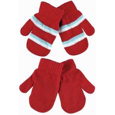 Spandex Wanten Sock Snob Gestreepte Gebreide Winterhandschoenen Set van 2 - Rood