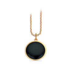 Scrouples Förgyllt Silver Halsband Med Onyx 236782