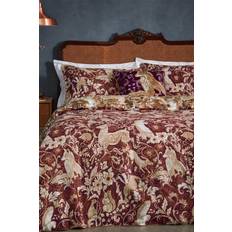 Red Duvet Covers Paoletti Cotton 200 Count Duvet Cover White, Red