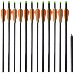 Bågskytte vidaXL Pilar i fiberglas för compoundbåge standard 30" 0,8 cm 12-pack