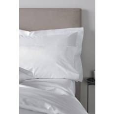 Satin Pillow Cases Bianca Cotton Sateen 400 Thread Count Standard Pillow Case White