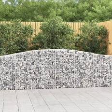 vidaXL Gabionen 3 Stk. 400x30x80/100cm Verzinktes Eisen