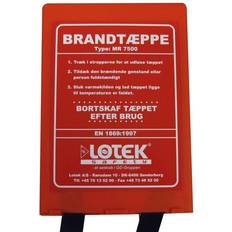 Hvid Brandtæpper Seatec 1,20x1,8m box, dansk tekst 1869