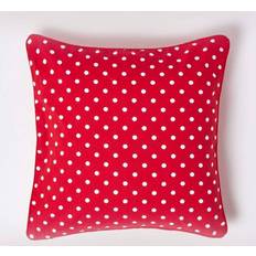 Cushion Covers Homescapes Polka Dots Cushion Cover Red (45x45cm)