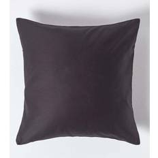 Black Pillow Cases Homescapes Charcoal Egyptian Thread Pillow Case Black, Grey