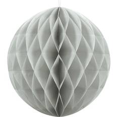 Fødselsdage Honeycombbolde PartyDeco Honeycomb Grå 40 cm