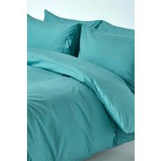 Textiles Homescapes Single, Teal Egyptian Cotton Duvet Cover