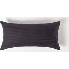 Black Pillow Cases Homescapes Euro Stripe 330 Thread Count Pillow Case Black