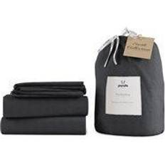 Bambù - Tinta unita Copripiumini Bamboo & French Linen Complete Duvet Cover Grey