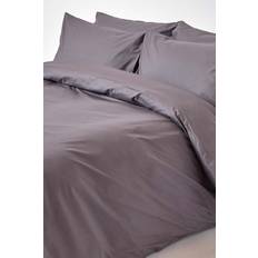 Homescapes Single, Dark Egyptian Cotton with Thread Duvet Cover Grey
