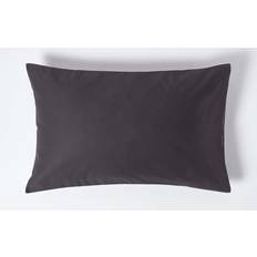 Homescapes Charcoal Egyptian 1000 Thread Count Pillow Case White, Black, Grey